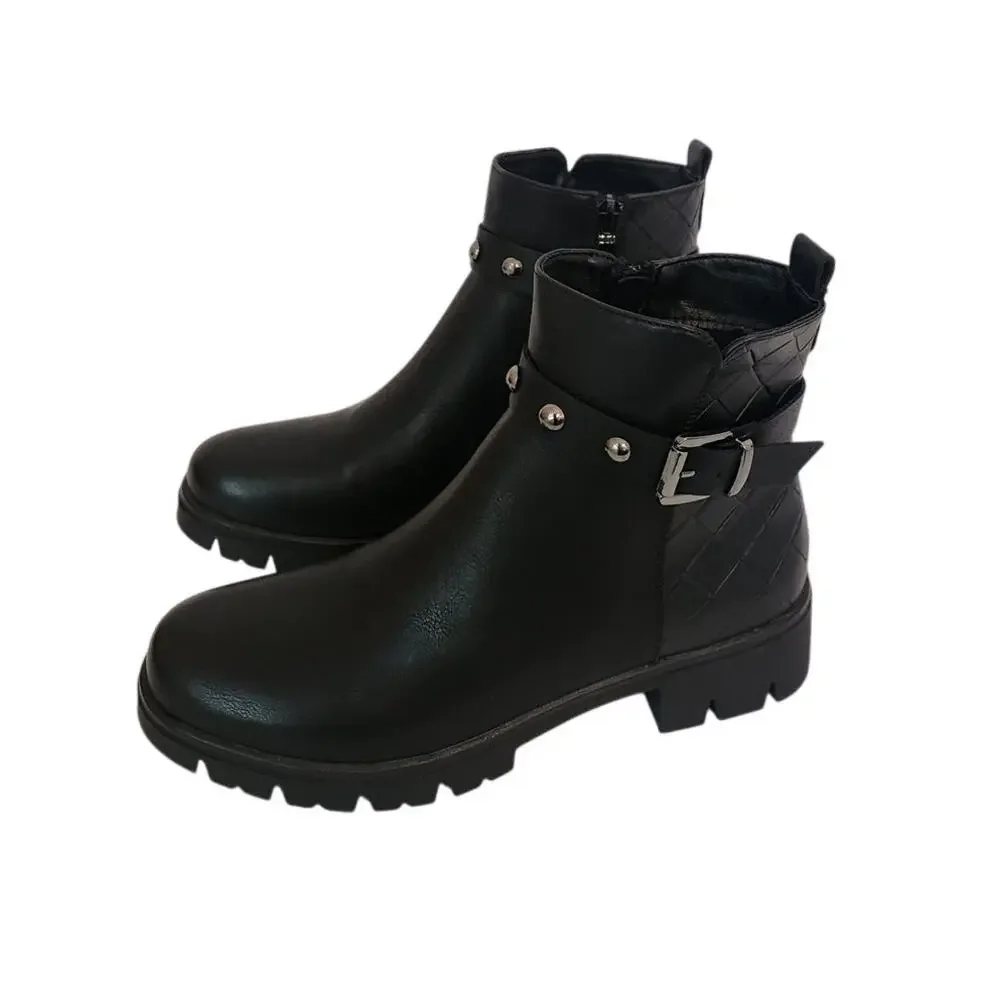 New GC Georgia Black Bootie Biker 9.5M